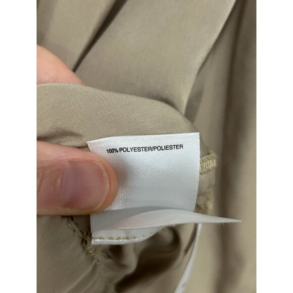 Jones New York Signature Draped Jacket Beige Sz Medium Roll Tab Sleeve Utility - Picture 7 of 11